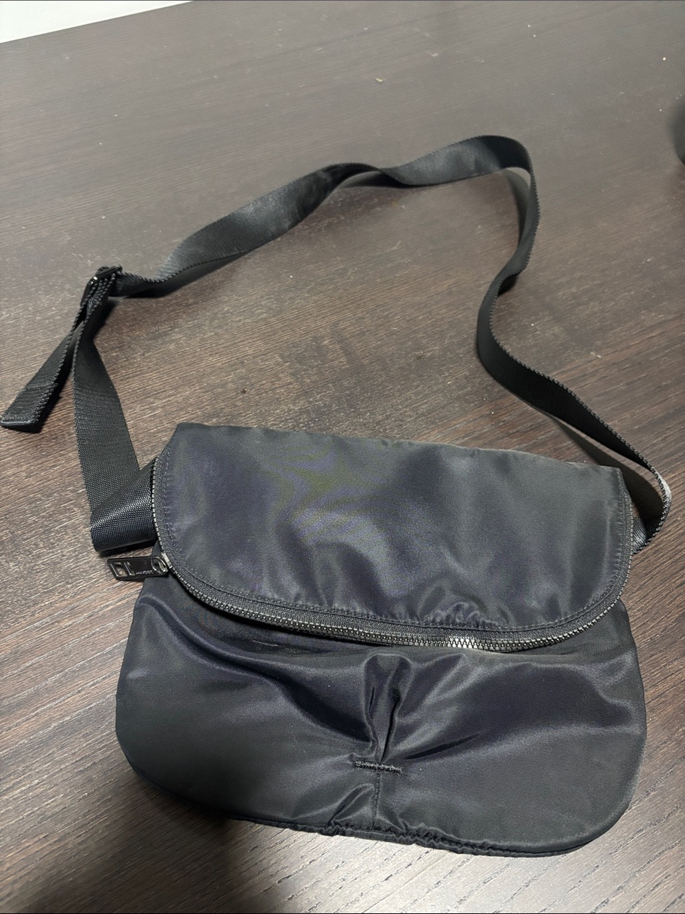 lululemon athletica Black Nylon Crossbody Pouch